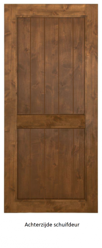 Achterzijde whiteboard deur