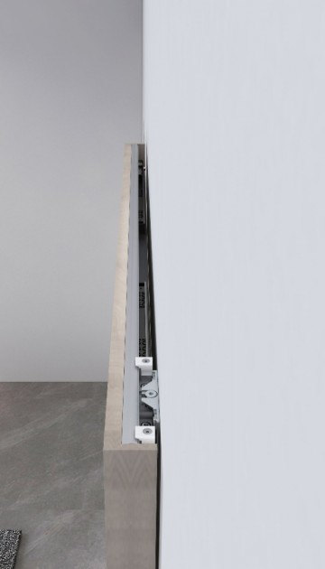 Bovenzijde railsysteem invisible detail