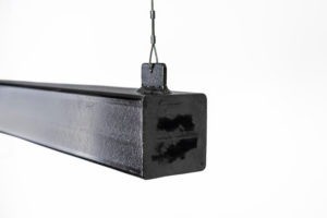 Detail metalen balklamp ledstrip