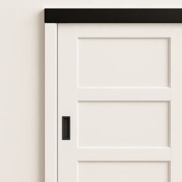 Deurnaald schuifdeur aanslag zwart systeem