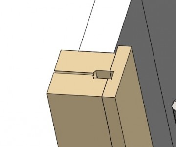 Deurnaald schuifdeur