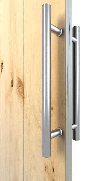 Dubbele handgreep 400mm rvs