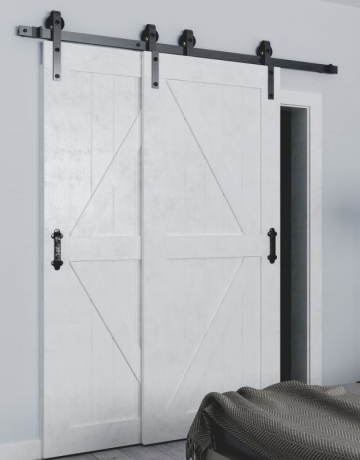 Dubbele schuifdeuren kastenwand 0