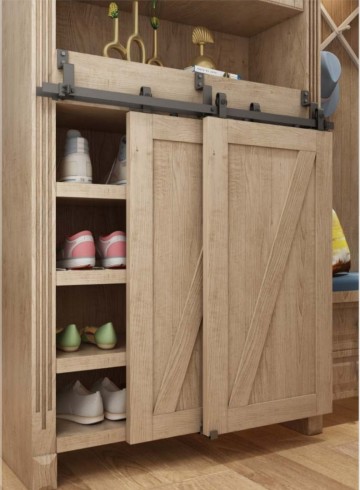 Dubbele schuifdeurtjes mini schuifdeursysteem