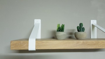 Eiken boekenplank industrieel