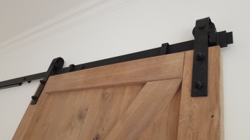 Eiken deur met railsysteem 2