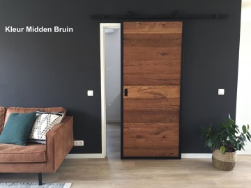 Eiken loftdeur middenbruin