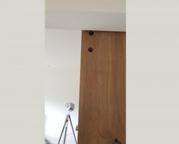 Eiken schuifdeur achterkant