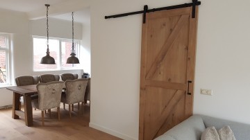 Eiken schuifdeur gerookt 0