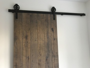 Eiken schuifdeur mud bruin