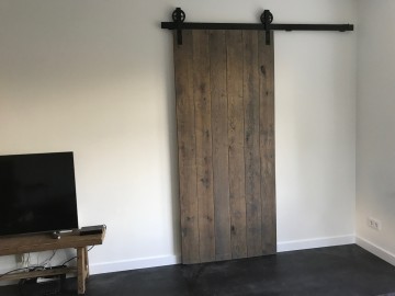 Eiken schuifdeur op maat