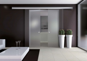 En suite schuifdeuren glas 1