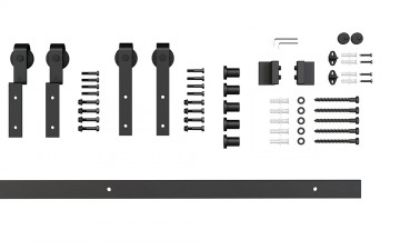 Enekle rail kastenwand schuifdeur