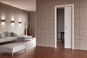 Enekle schuifdeur in gipsplaten wand