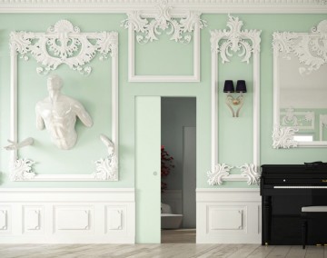 Enkele schuifdeur in smalle wand