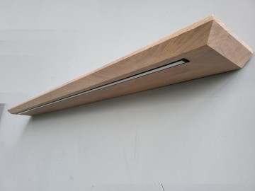 Facetplank muur met ledstrip   kopie