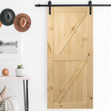 Framed double z style schuifdeur grenenhout