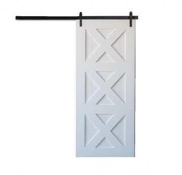 Grenen schuifdeur amsterdamse x paneel