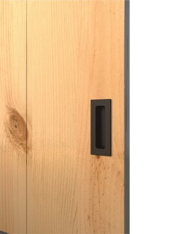 Handgreep schuifdeurkom verdiept zwart