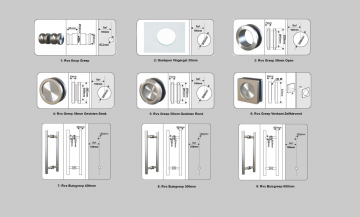 Handgrepen glazen schuifdeur 1 6