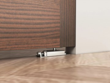 Harmonica vouwdeur vloergeleider