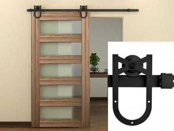 Hoeefbeslag op schuifdeur