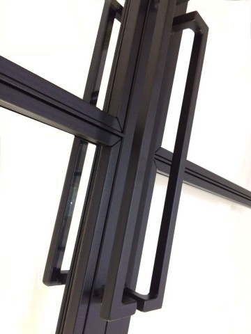 Hoekbeugel stalen schuifdeur 0