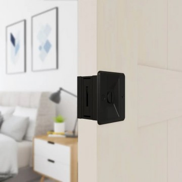 Inbouw schuifdeurslot zwart