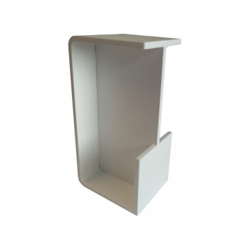 Inbouwgreep handgreep schuifdeur in de wand wit 1