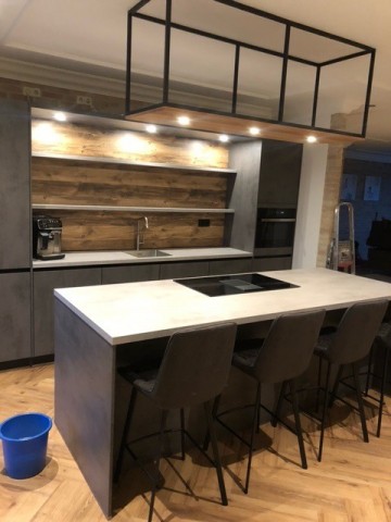 Industrieel kookeiland lamp loft