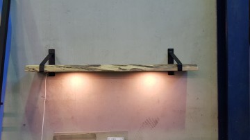 Keukenplank met led spots