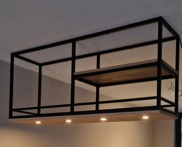 Lampenframe met extra etage