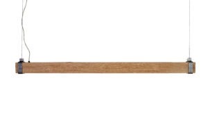 Lange eiken maatwerk lamp hanglamp