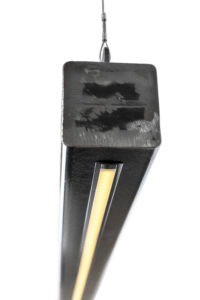 Metalen industriele hanglamp met dimbare led
