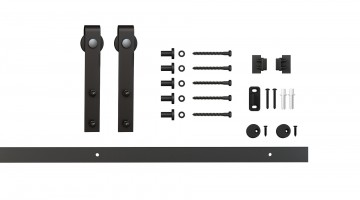 Meubel schuifdeur beslag zwart 0