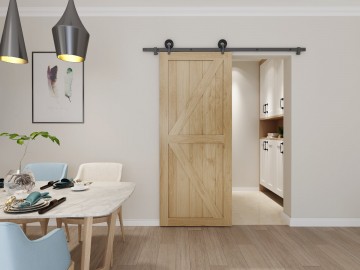 Modern bovenop zwart schuifdeur