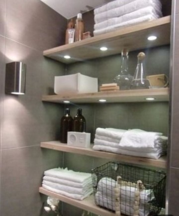 Nis wandplank met led verlichting