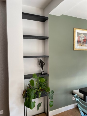 Nismontage planken zwart eiken