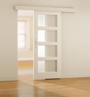 Paneeldeur 4 glasen panelen