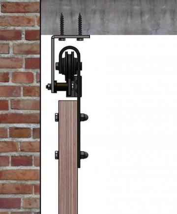 Plafond montage schuifdeur 0