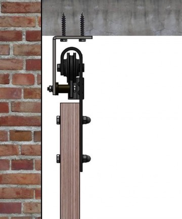 Plafond montage schuifdeur