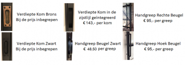 Prijslijst handgrepen 9