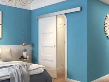 Railsysteem st80 aluminium opbouw of onderbouw schuifsysteem