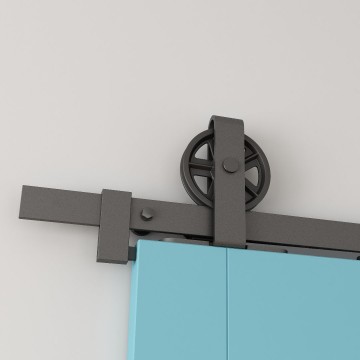 Robuust gebogenm bovenop barndeursysteem