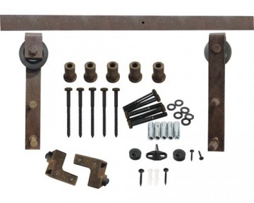 Roestig schuifdeurbeslag