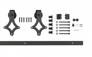 Ruit model schuifdeur rolhangers