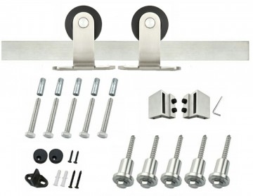 Rvs bovenop schuifdeurrail