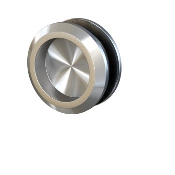 Rvs greep gesloten rond 1 0