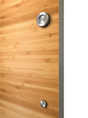 Rvs handgreep met kom opbouw