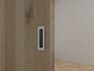 Rvs komgreep schuifdeur in deur